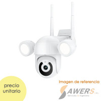 Tuya Smart Camara PTZ 3MP WiFi con luces para exterior IP66 Tuya Smart Camara PTZ 3MP WiFi con luces para exterior IP66