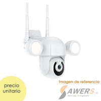 Tuya Smart Camara PTZ 3MP WiFi con luces para exterior IP66 Tuya Smart Camara PTZ 3MP WiFi con luces para exterior IP66