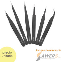 Kit de 6 Pinzas ESD Antiestaticas Metalicas