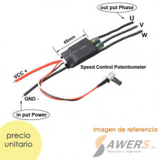 Controlador ESC Brushless BLDC 15A-200W potenciometro regulable