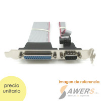 Puerto DB25/DB9 Paralelo-Serial para PC escritorio Puerto DB25/DB9 Paralelo-Serial para PC escritorio