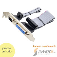 Puerto DB25/DB9 Paralelo-Serial para PC escritorio Puerto DB25/DB9 Paralelo-Serial para PC escritorio