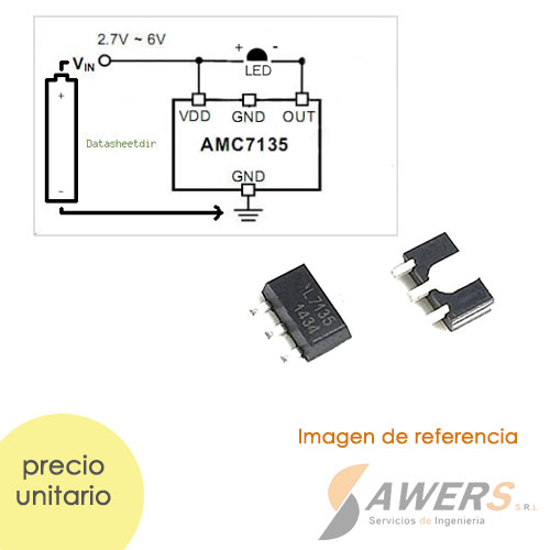 AMC7135 regulador de corriente 350mA