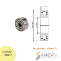 623ZZ Rodamiento de bolas 3x10x4mm 623ZZ Rodamiento de bolas 3x10x4mm