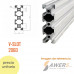 Perfil de aluminio estructural V-SLOT 2060 3Mts