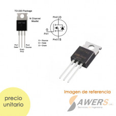 IRF740 Mosfet canal N 400V-10A