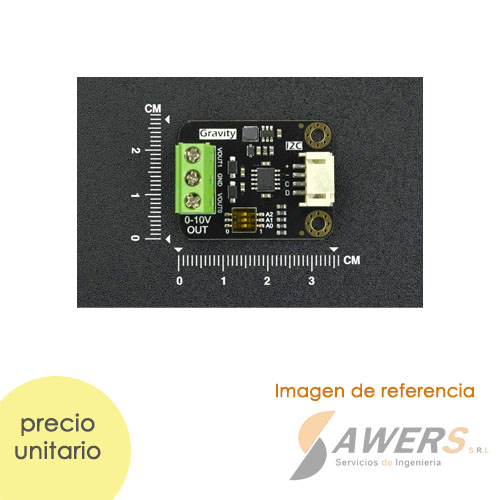 Gravity Conversor I2C DAC  a 0-10V 2CH