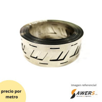 Tira de niquel doble oblicuo 18650 0.15x27mm 1mts