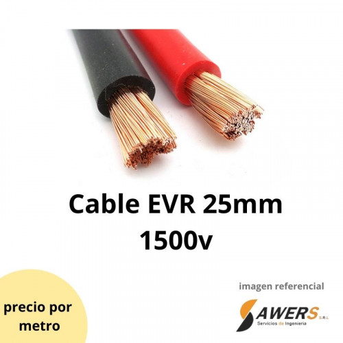 Cable automatriz 25mm EVR 1500V (1 metro)