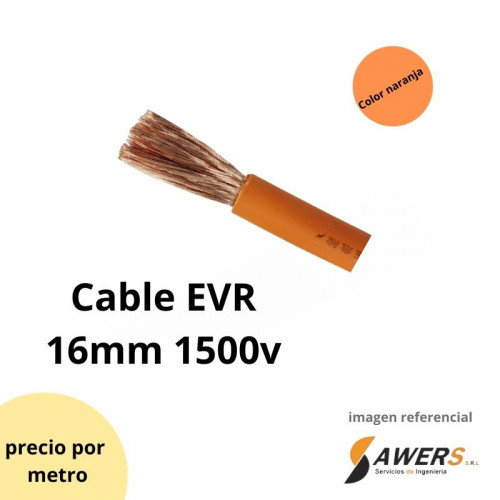 Cable Automotriz 16mm EVR 1500V (1 Metro)