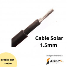 Cable solar fotovoltaico PV1-F  1x1.5mm (1 Metro)