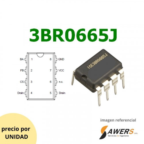 3BR0665J controlador de corriente SMPS 650V