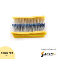 kit de resistencias 1/4W 5% 600pcs kit de resistencias 1/4W 5% 600pcs