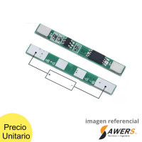 BMS Proteccion Li-ion 1S 4.2V-3A