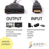 Cable HDMI Salida Dual Cable HDMI Salida Dual