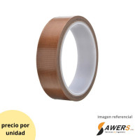 10M Cinta Adhesiva Fibra de Vidrio Recubierto con PTFE 25mm 10M Cinta Adhesiva Fibra de Vidrio Recubierto con PTFE 25mm