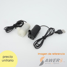 USB Mini Bomba de Agua Sumergible 5V 1.5W 1.3L/min