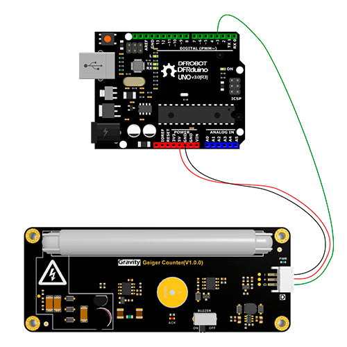 Gravity Modulo Contador Geiger detector de radiacion Ionizante SEN0463