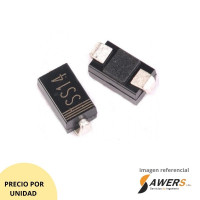 1N5819 Diodo Schottky 40V-1A SS14 smd (PACK 2) 1N5819 Diodo Schottky 40V-1A SS14 smd (PACK 2)