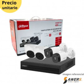 KIT 4 CAMARAS PLASTICAS 1080P *3.6MM