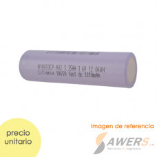Bateria Li-ion 18650 HP Litionix Fast 3.6V 3350mAh (cabeza plana)