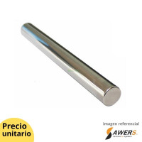 Iman de neodimio cilindrico 25x300mm N35 (grado alimenticio)