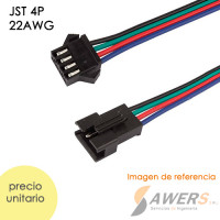 Cable Conector JST SM2.54 4P (M-H) Cable Conector JST SM2.54 4P (M-H)