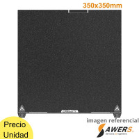 Cama PEI 370x370mm para K2 Plus Cama PEI 370x370mm para K2 Plus