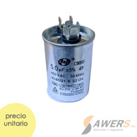 CBB65 Capacitor de Arranque de 5uF 450VAC CBB65 Capacitor de Arranque de 5uF 450VAC