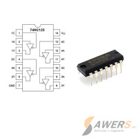 74HC125 Buffer Triestado 4CH DIP 74HC125 Buffer Triestado 4CH DIP