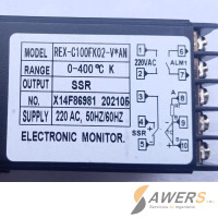 REX-C100 Controlador Digital PID Termocupla 220VAC - SSR de 0-400°C REX-C100 Controlador Digital PID Termocupla 220VAC - SSR de 0-400°C