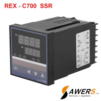 REX-C700 Controlador Digital PID de Termocupla 220VAC - SSR de 0-400°C REX-C700 Controlador Digital PID de Termocupla 220VAC - SSR de 0-400°C
