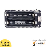 Shield PowerBank 2 Baterias (18650) Salida 5V-3.3V Shield PowerBank 2 Baterias (18650) Salida 5V-3.3V