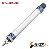 Cilindro neumatico doble accion MAL20X200 Cilindro neumatico doble accion MAL20X200