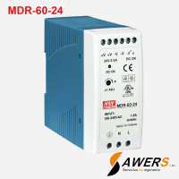 Fuente de Alimentacion DIN MDR-60-24 24V-2.5A Fuente de Alimentacion DIN MDR-60-24 24V-2.5A