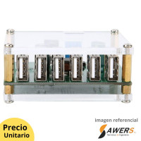 Fuente DC 8V-40V a salida Buck QC3.0 USB 5V 8A 6CH Fuente DC 8V-40V a salida Buck QC3.0 USB 5V 8A 6CH