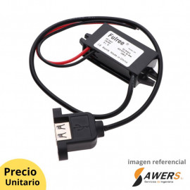 Convertidor 12V/24 a 5V-3A 15W Para Auto
