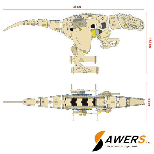 Kit armable educativo - TYRANNOSAWERS