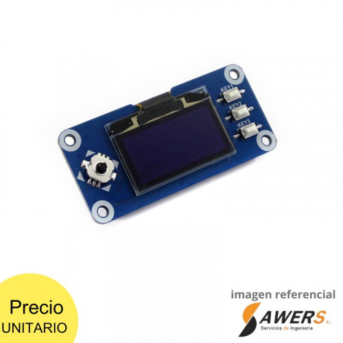 128X64 1.3Inch Oled display HAT para Raspberry Pi