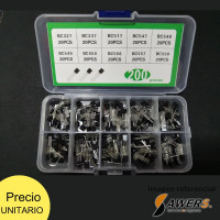 kit de transistores NPN PNP de 200piezas