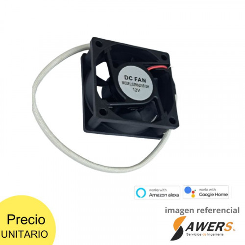 Ventilador 60x60x25mm Vdc