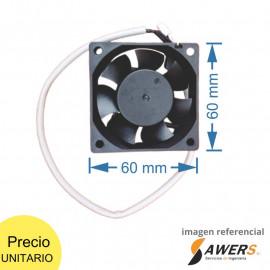 Ventilador 60x60x25mm Vdc