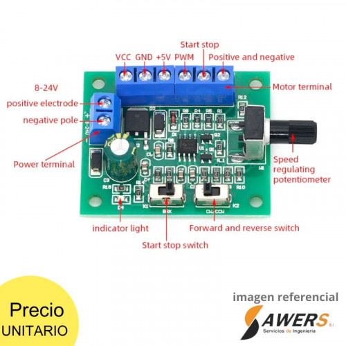 Controlador de motor Brushless BLCD 12V 20W