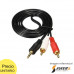 Cable Audio Auxiliar 2x1 Rca Jack 3.5mm Plug 3.5mm 1.5Metros