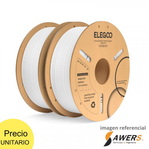 Filamento Elegoo PLA Blanco 1.75mm 1Kg