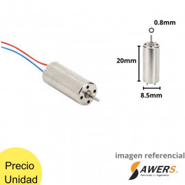 Mini Motor 8520 Eje 0.8mm