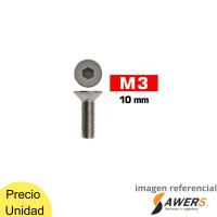 Perno Allen Avellanado INOX M3X10 (PACK 5PCS)