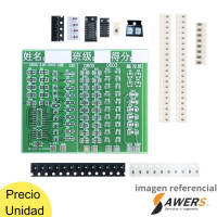 Tablero de practica de soldadura de componentes SMD