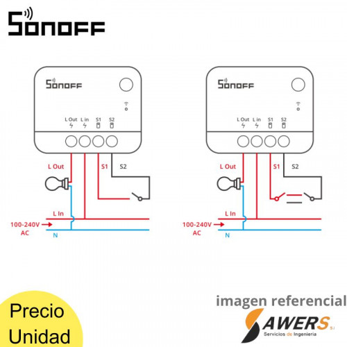 SONOFF ZBMINI L2 Zigbee Interruptor Inteligente(sin neutro) 220V-6A