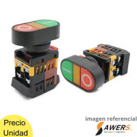 APBB-Interruptor momentaneo de doble boton 220V 22mm